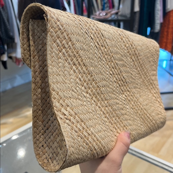 Natural Woven Clutch